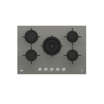 Beko KOCW 75220 DGR Wok Gözlü Gri Cam Ankastre Ocak