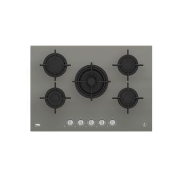 Beko KOCW 75220 DGR Wok Gözlü Gri Cam Ankastre Ocak