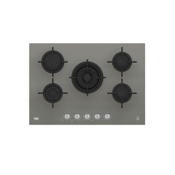 Beko KOCW 75220 DGR Wok Gözlü Gri Cam Ankastre Ocak