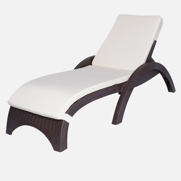 Belde 60x188x5 cm Krem Şezlong Minderi