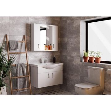 Belinza Beyaz 65 cm Viva Banyo Dolabı Takımı