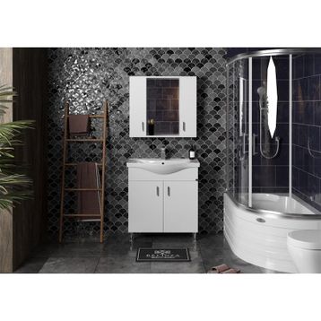 Belinza Eva 65 cm Banyo Dolabı Takımı