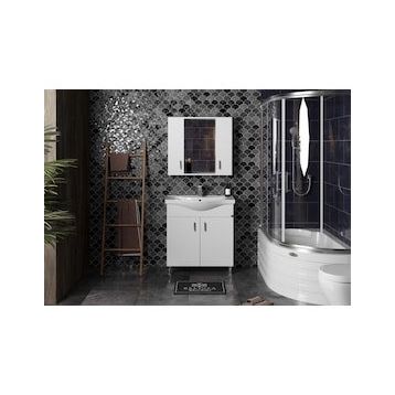 Belinza Eva 80 cm Banyo Dolabı Takımı