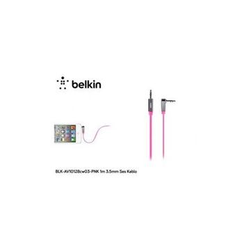 Belkin AV10128CW03-BLK Siyah 0.9 m Flat Aux Kablo