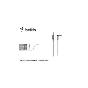 Belkin AV10128CW03-BLK Siyah 0.9 m Flat Aux Kablo