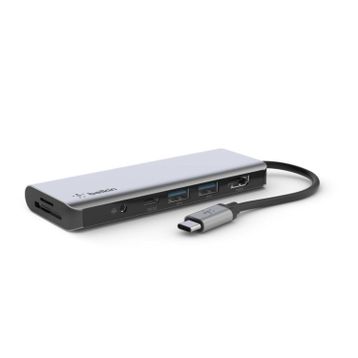 Belkin AVC009BTSGY USB-C’den 7 in 1 Adaptör