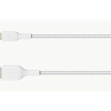 Belkin CAA002BT1MWH 1 m Beyaz Örgülü Lightning Kablosu