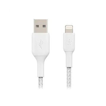 Belkin CAA002BT1MWH 1 m Beyaz Örgülü Lightning Kablosu