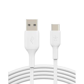Belkin Örgülü 1 m Beyaz USB-C Kablosu
