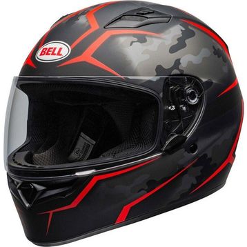 Bell PS Qualifier Stealth Matt Black Red Full Face Motosiklet Kaski