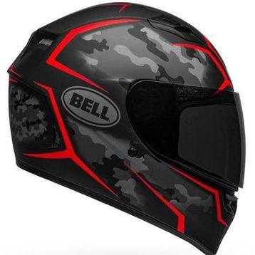 Bell PS Qualifier Stealth Matt Black Red Full Face Motosiklet Kaski