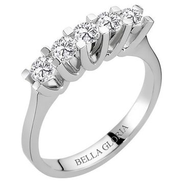 Bella Gloria AL15011 0.75Ct Pırlanta Beştaş Alyans