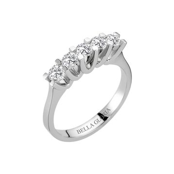 Bella Gloria AL15011 0.75Ct Pırlanta Beştaş Alyans