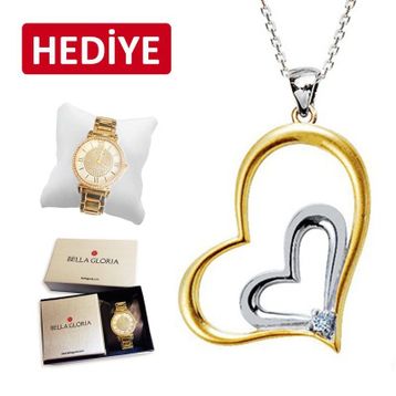 Bella Gloria GK00050 Kalbimiz Bir Kolye