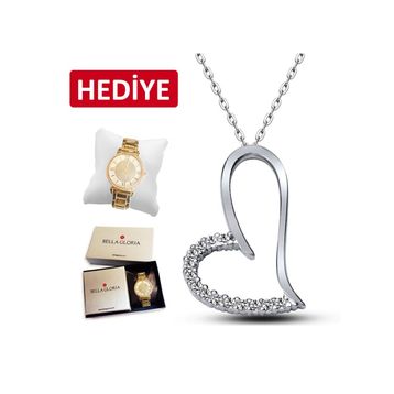 Bella Gloria GK00179 Sade Kalp Kolye