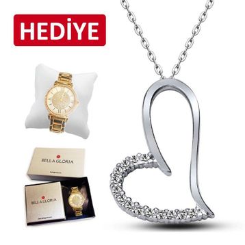 Bella Gloria GK00179 Sade Kalp Kolye