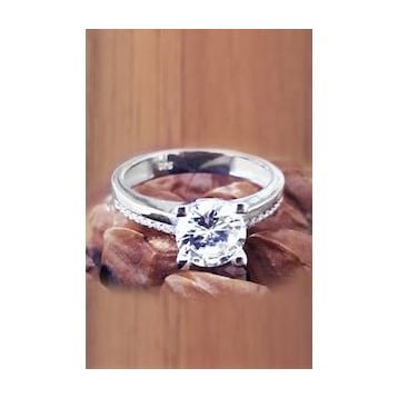 Bella Gloria GY00368 Tektaş Gümüş Yüzük