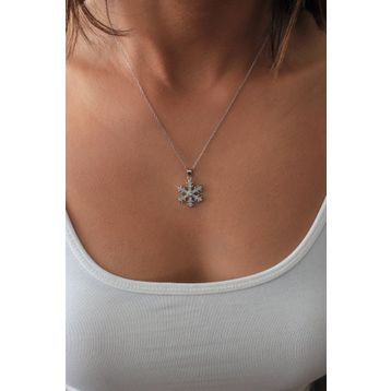 Bella Gloria TGK0382 Kartanesi Gümüş Kolye