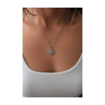 Bella Gloria TGK0382 Kartanesi Gümüş Kolye
