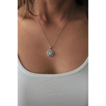 Bella Gloria TGK0383 Lava Gümüş Kolye