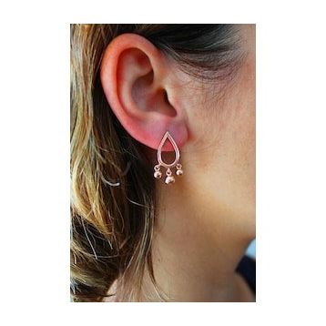 Bella Gloria TGP0256 Pembe Kadın Küpe