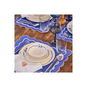 Bella Maison Marine Mavi 24 Parça 6 Kişilik Yemek Takımı