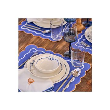 Bella Maison Marine Mavi 24 Parça 6 Kişilik Yemek Takımı