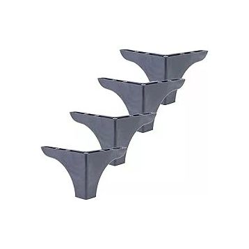Bellona 4x10 cm Kanepe Sehpa Puf Koltuk Antrasit Baza Ayağı
