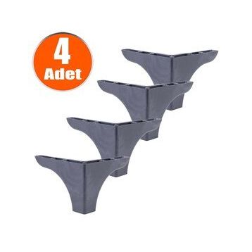 Bellona 4x10 cm Kanepe Sehpa Puf Koltuk Antrasit Baza Ayağı