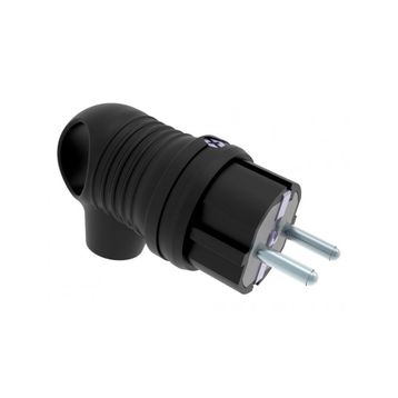Bemis BK1-1402-2021 1x16A 2P+E 200 250V IP44 Monofaze Kauçuk Kuplu Eğik Fiş