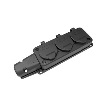 Bemis BK1-1402-3613 1x16A 2P+E 200 250V IP54 Monofaze Kauçuk Üçlü Grup Prizi