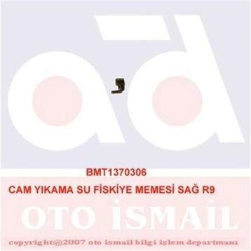 Bemot 70306 Sağ R9 Pk 10 Ad Cam Yıkama Su Fiskiye Memesi