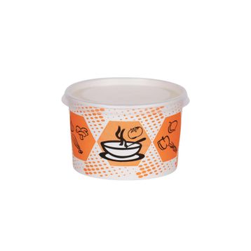 Bencup 16 Oz 25 Adet Kapaklı Karton Çorba Kasesi