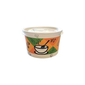 Bencup 16 Oz 25 Adet Kapaklı Karton Çorba Kasesi