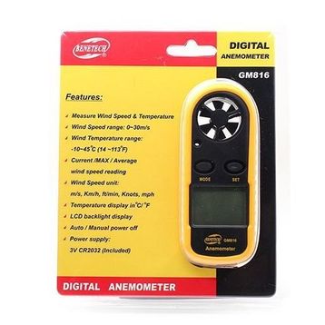 Benetech Anemometre Termometreli Hava Akım Ölçer