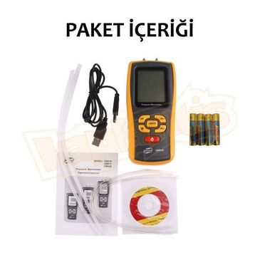 Benetech GM510 Manometre Fark Basınç Ölçer