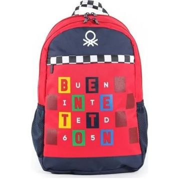 Benetton 03766 Laptop Bölmeli Okul Sırt Çantası 3 Bölmeli Okul Çantası