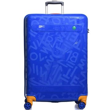Benetton 14BNT200 Mavi Büyük Boy 70 cm Valiz