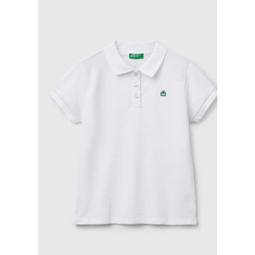 Benetton 3WG9C300O Beyaz Kız Çocuk T-Shirt