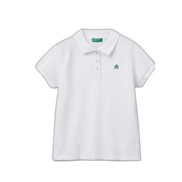 Benetton 3WG9C300O Beyaz Kız Çocuk T-Shirt