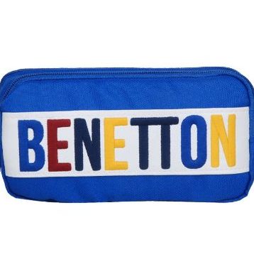 Benetton 70061 Mavi Çift Bölmeli Kalemlik