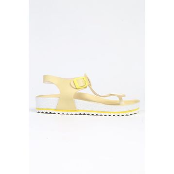 Benetton BN-1319-3489 Sarı Kadın Sandalet