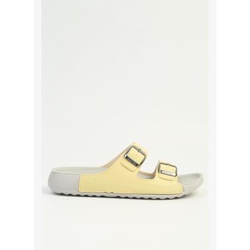 Benetton BN-1418 Sarı Kadın Terlik