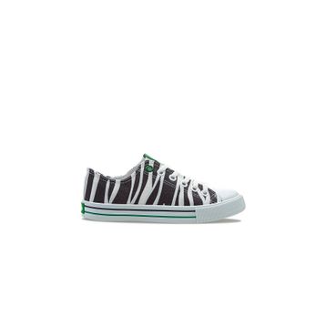 Benetton BN-30179 Siyah-Beyaz Kadın Spor Ayakkabı
