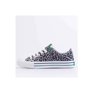 Benetton BN-30179 Siyah-Beyaz Kadın Spor Ayakkabı