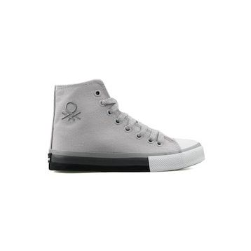 Benetton BN-30189 Beyaz Gri Kadın Sneakers