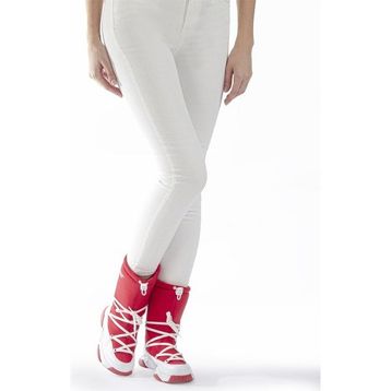 Benetton BN-30392 Kırmızı-Beyaz Kadın Bot