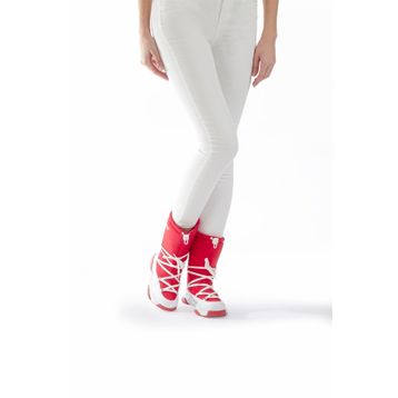 Benetton BN-30392 Kırmızı-Beyaz Kadın Bot