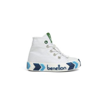 Benetton BN-30646 3394 Beyaz Lacivert Çocuk Spor Ayakkabı