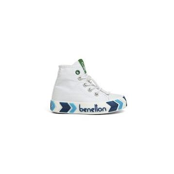 Benetton BN-30646 3394 Beyaz Lacivert Çocuk Spor Ayakkabı